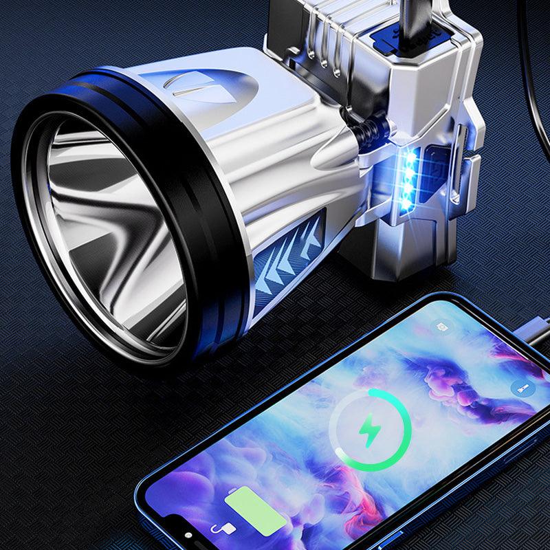Farolete de Cabeça Recarregável de Altíssima Potência com Função PowerBank [COMPRE 1 LEVE 2] - Loja Campeiro