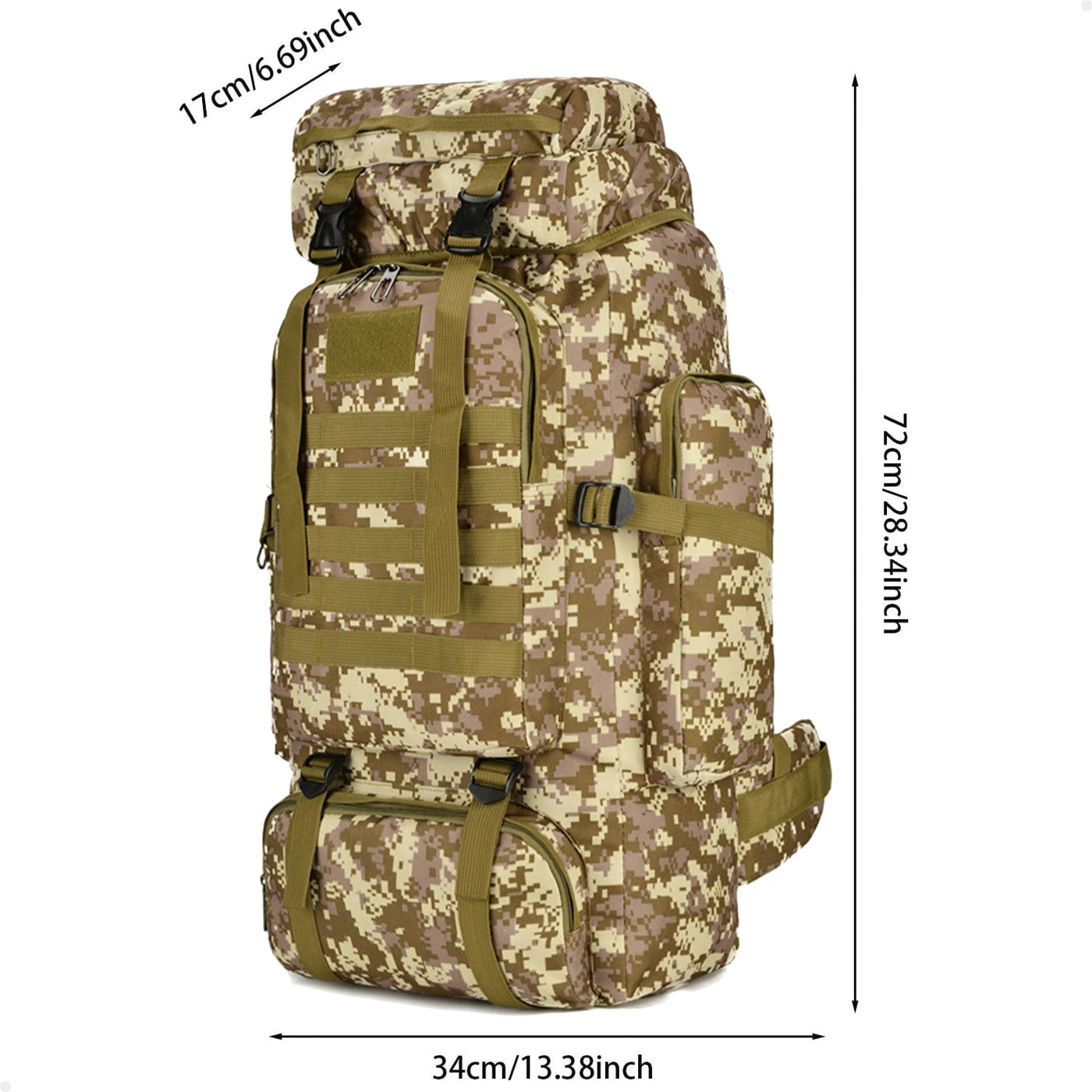 Mochila para Camping e Hiking 80 Litros Resistente - Loja Campeiro