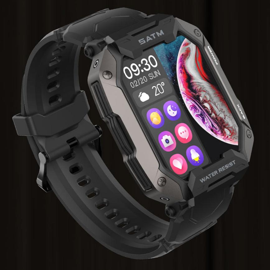 SmartWatch Militar À Prova D'Água IP68 50M com Medidor de Frequência Cardíaca Oxigenação - Loja Campeiro